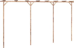 vidaXL bambusz pergola 385 x 40 x 205 cm
