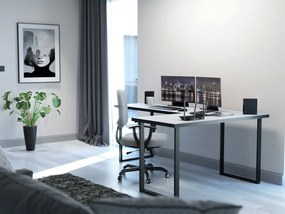 Sarok PC asztal Vintid (fehér + fekete). 1054976