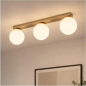 Brilagi - Spotlámpa MILO 3xE27/60W/230V bézs/arany