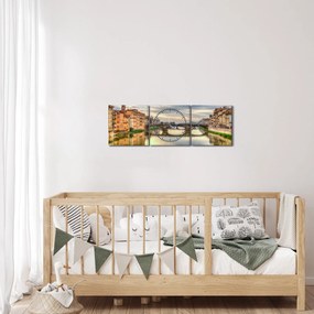 Kép - Híd a folyón (órával) (90x30 cm)