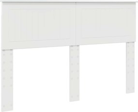 vidaXL Fejtámla Fényes Fehér 140 cm Faanyag
