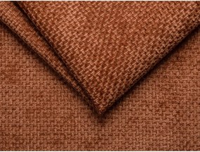 Téglavörös zsenília sarokkanapé (bal oldali-heverő résszel) Lupine – Micadoni