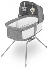 Lionelo - MALIN 3 az 1-ben utazóágy Grey Stone