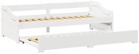 fehér nappali ágy matrac nélkül IRUN 90x200 cm