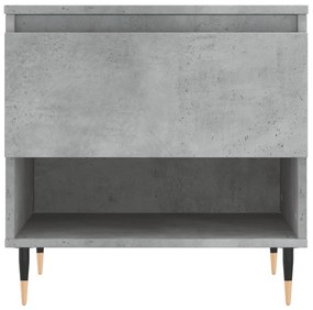 Betonszürke szerelt fa dohányzóasztal 50 x 46 x 50 cm