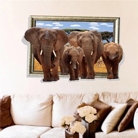 Vidám Fal |  Falmatrica Elefántok Szafari
