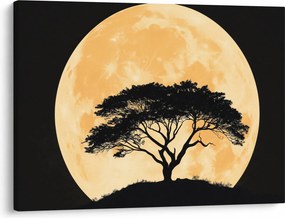 Kép – Fa arany teliholdban II. (70x50 cm)