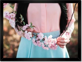 Poszterek keretben 40x30 Virágzó cseresznye Japán