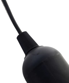 Mozgó készlet 6 fekete lámpafoglalattal, beleértve az A60 izzókat - Move