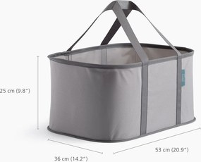 Szürke textil összecsukható szennyeskosár 35 l Duo – Joseph Joseph