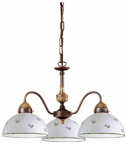 Kolarz 731.83.20 - Csillár láncon NONNA 3xE27/75W/230V zöld