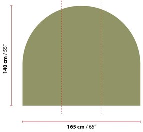 Falmatrica 165x140 cm Olive Green – Ambiance