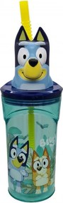 Bluey Splash 3D műanyag szívószálas pohár 360 ml