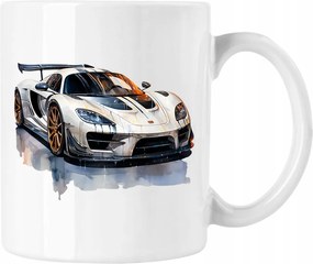 Bögre Sportautó 2 Fehér 330ml