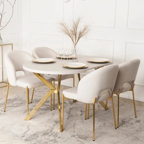 Szék krém/arany színben. BROS