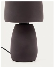 Sötétbarna asztali lámpa (magasság 30 cm) Tandy – Kave Home