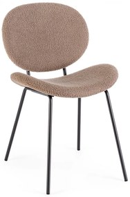 MADDIE modern boucle szék - barna