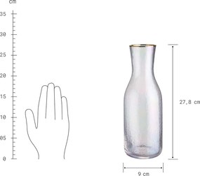 SMERALDA kancsó arany szegéllyel 1200ml