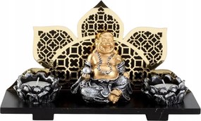 Gyertyatartó Tealight Gyertyatartó Tálca Kövekkel Buddha Dekoráció