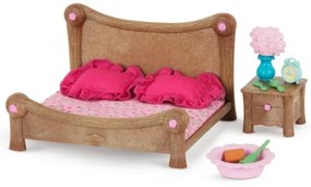 Li'l Woodzeez - Játékkészlet hálószoba és étkező bútorok