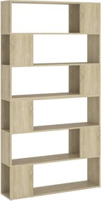 vidaXL sonoma tölgy színű térelválasztó könyvszekrény 100x24x188 cm