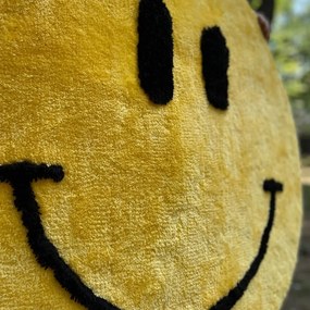 Sárga fürdőszobai kilépő ø 90 cm Yellow Smile – Foutastic
