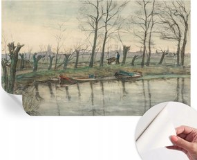 Dekoratív öntapadós fotótapéta Hálószobába Téli táj 416x254