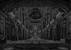 Fotótapéta Oszlopok Ívek Vinyl 254x184 Klasszikus Belsőépítészet +ragasztó