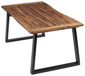 Tömör akácfa étkezőasztal 180 x 90 cm
