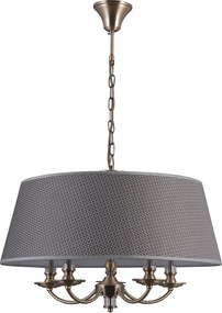Italux Klasszikus Csillár Zanobi Antik bronz ITXPND-43272-5A