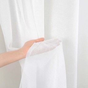 Goldea függöny – fehér, fényes hatással 300 cm