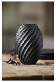 River fekete porcelán váza, magasság 16 cm - Morsø