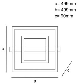 LED dimmelhető mennyezeti lámpatest LED/70W/230V 3000-6500K + távirányítóval