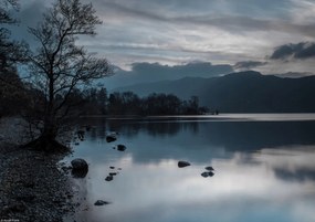 Poszter 29,7x21cm Csendes tó alkonyatkor, Assaf Frank