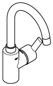 GROHE 32723001 - FEEL mosdócsaptelep, L méret, fényes króm