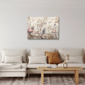 Kép - Rajz flamingókról (70x50 cm)