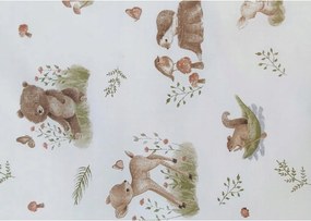 Párnahuzat Prémium pamut 30x50 erdei állatok őzike róka medve