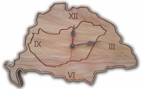 Nagy Magyarország fa falióra, NATÚR