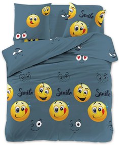 Mikroszálas ágyneműhuzat EMOJI KINYÚJTOTT nyelvvel szürke Ágyneműhuzat mérete: 70 x 90 cm | 140 x 200 cm
