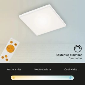 Briloner 7378-016 - LED Dimmelhető panel LED/12W/230V + + távirányító