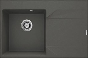 Evora gránit mosogató_metál antracit_1 medence+csepegtető