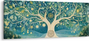 Kép – Mágikus fa spirálokkal (120x50 cm)