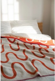 Narancssárga takaró 150x200 cm Swirl – noo.ma