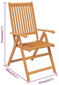 7 részes tömör akácfa kerti étkezőgarnitúra