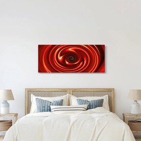 Absztrakt kép - piros spirál (120x50 cm)