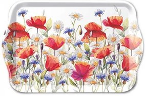 Poppies and cornflowers műanyag kistálca 13x21cm