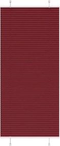 vidaXL pliszírozott redőny Bordeaux piros 95x200 cm Szövetszélesség