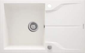 Andante Flush pult alá ültethető gránit mosogató_alabástrom
