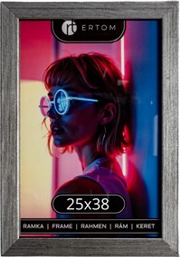 Képkeret 25x38 fa régi ezüst klasszikus tömör