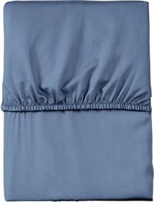 Mikroszatén lepedő 220x200 kék egyszínű, gumis Poly